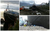 MV Dayspring - beached in Corpach 3